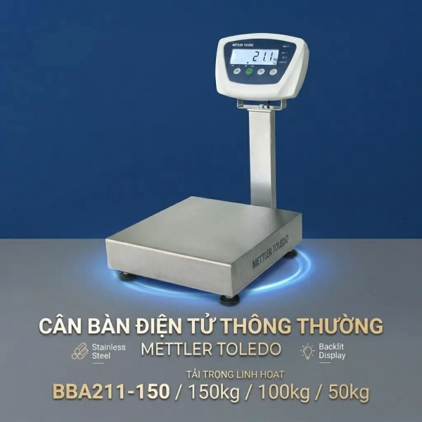 Cân Bàn Điện Tử Mettler Toledo BBA211