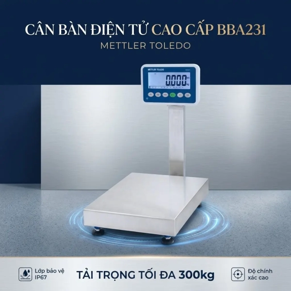 Cân Bàn Điện Tử Mettler Toledo BBA231