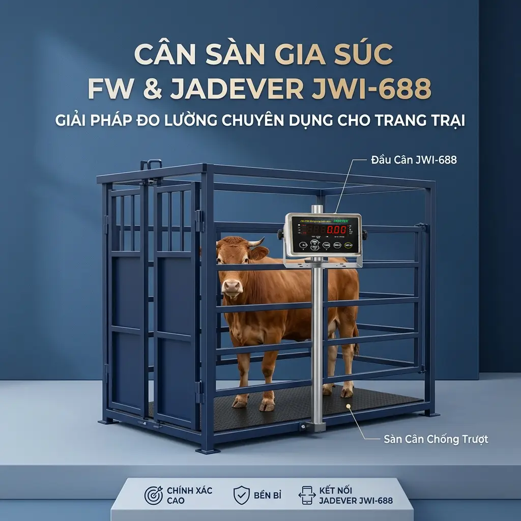 Cân Sàn Gia Súc FW & Jadever JWI-688