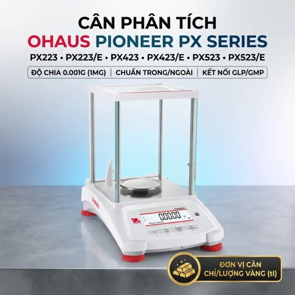 Cân Phân Tích Ohaus PX223 • PX223/E • PX423 • PX423/E • PX523 • PX523/E