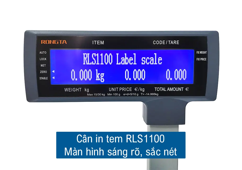 Cân Siêu Thị In Tem Nhãn, Mã Vạch Rongta RLS1100