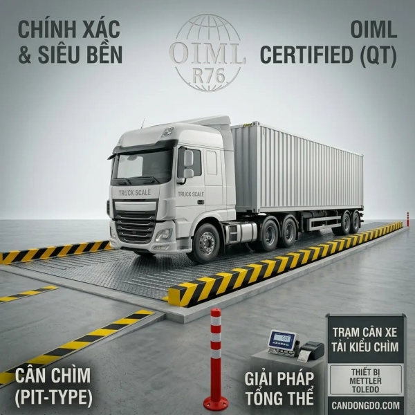 Trạm Cân Xe Tải Kiểu Chìm 40 - 150 Tấn